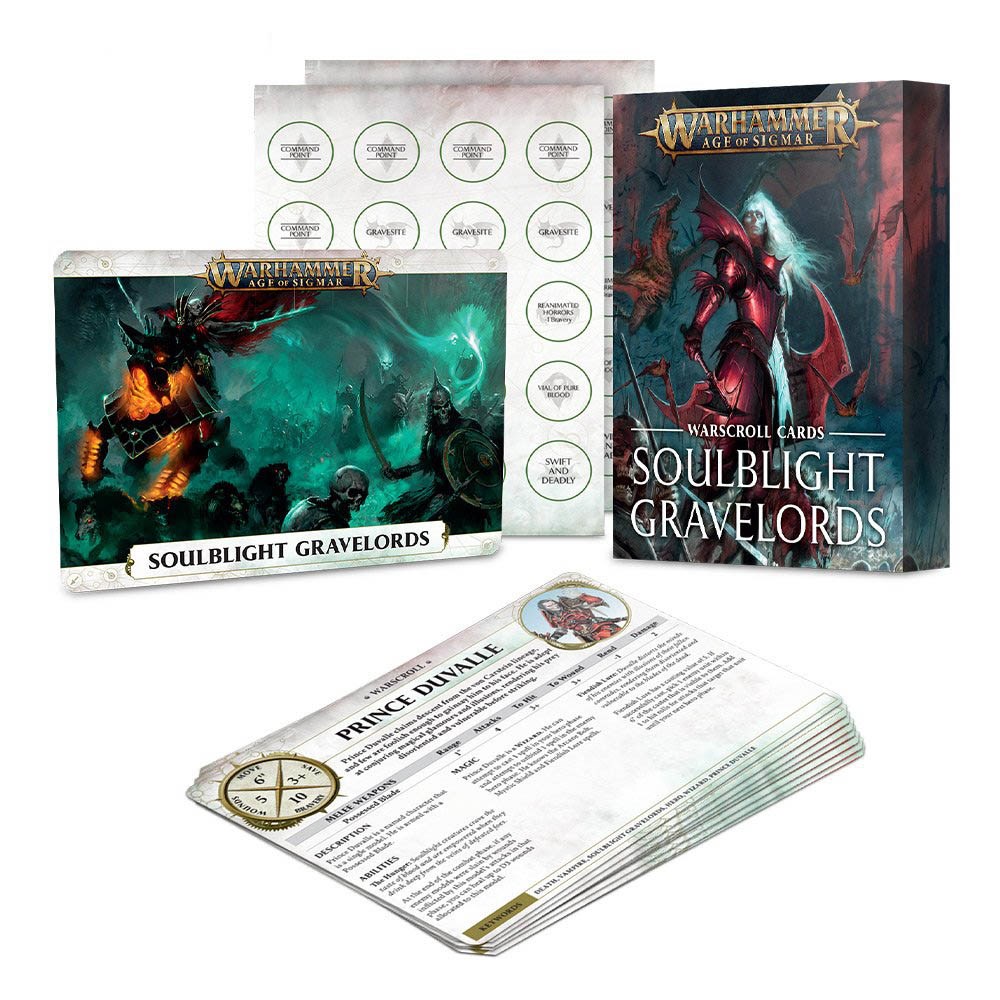 91-05GW Карты Боевые Свитки. Бездушные Повелители Могил (англ.) (Warscrolls Soulblight Gravelords (Eng))