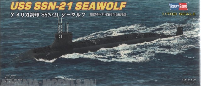 87003 Подводная лодка USS SSN-21 SEAWOLF ATTACK SUBMARINE Hobby Boss