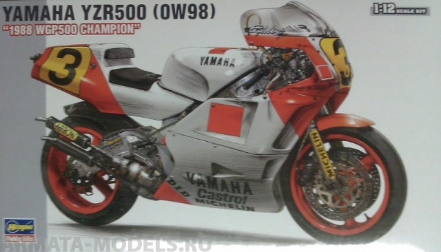 21503 Мотоцикл: YAMAHA YZR500 (0W98) 1988 WGP500 CHAMPION Hasegawa