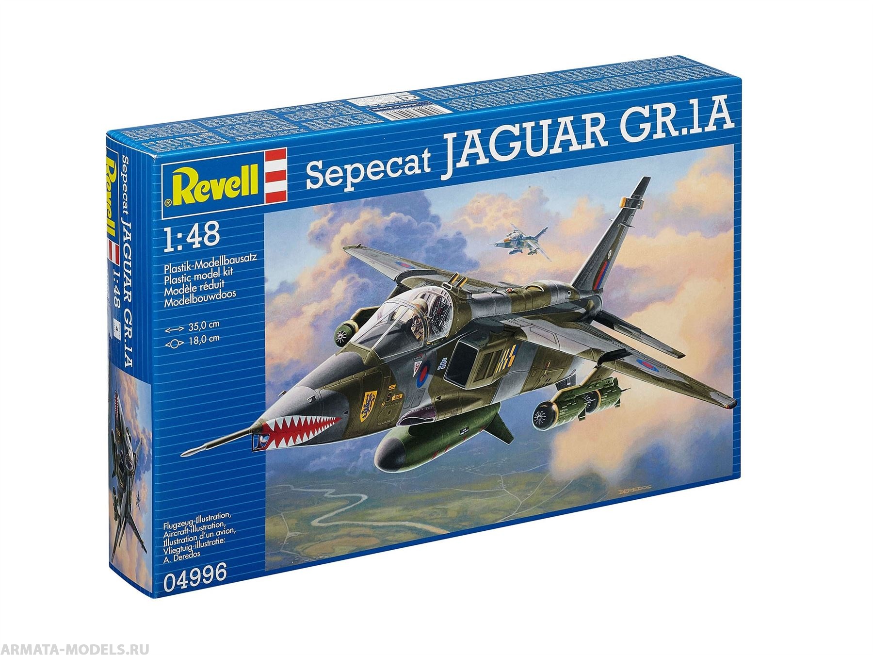04996 Истребитель-бомбардировщик Sepecat JAGUAR GR.1A ВВС Великобритании Revell