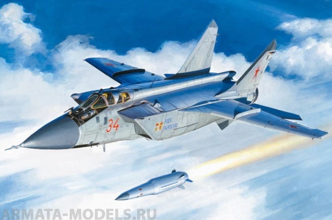 81770 Самолет MiG-31BM. w/KH-47M2 Hobby Boss