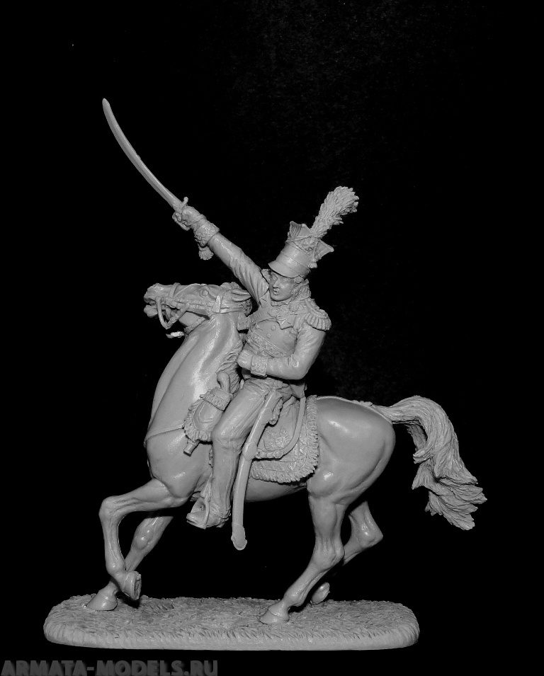 CHM-54204. Польский генерал Я.Г. Домбровский, 1792-1807 гг. 54 мм. Материал - смола. Chronos Miniatures