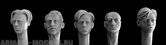 HH31 5 heads, boy, youths, old men Hornet