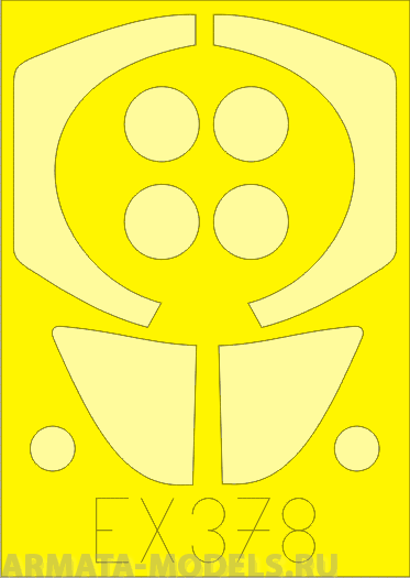 EX378 Маска для окрашивания для модели MB.326 для модели Italeri