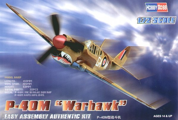 80251 Самолет P-40M Kitty hawk Hobby Boss