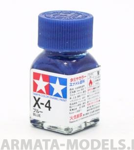 80004T X-4 Blue (Синяя) краска эмалевая 10 мл.
