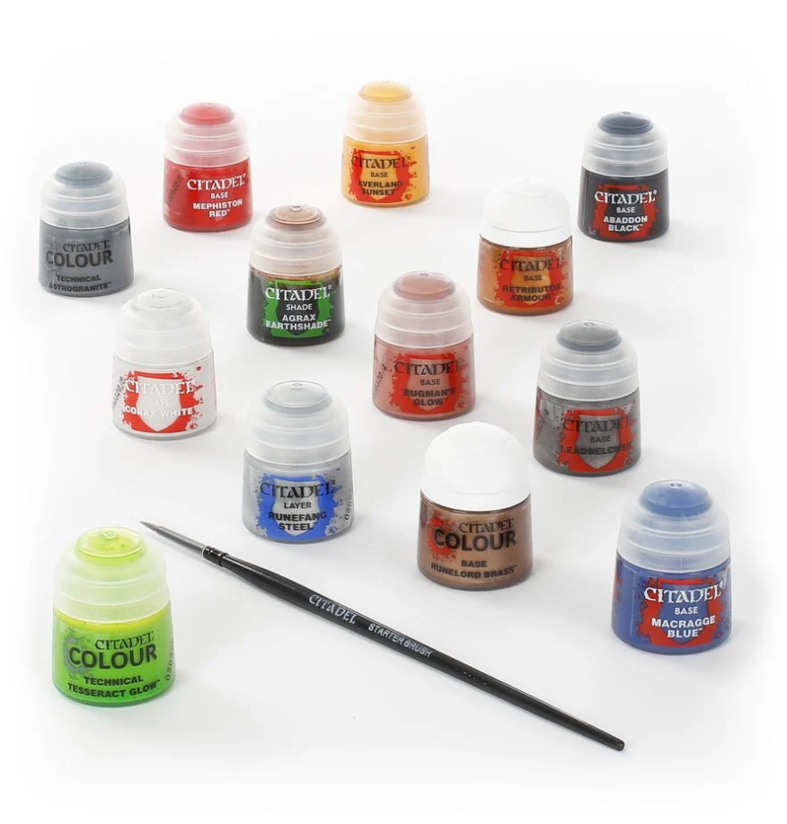 60-12GW Набор красок и инструментов Вархаммер 40000 (Warhammer 40,000: Paints + Tools Set)