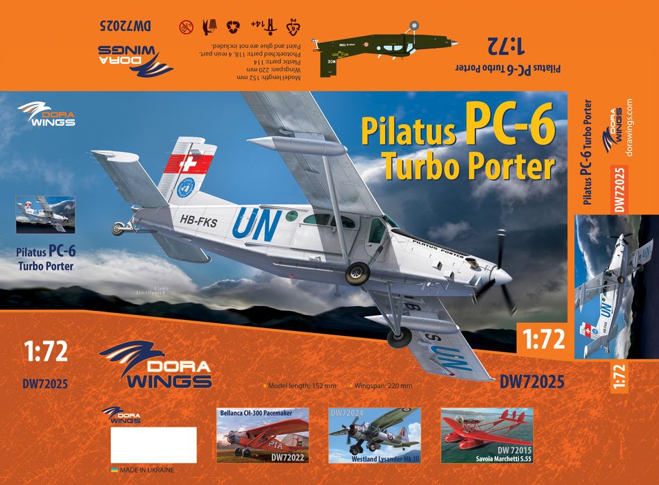 DW72025 Pilatus PC-6 Turbo Porter Dora Wings