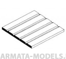 EVG4523 Кровля, шаг 9,5 мм, лист 15х30 см