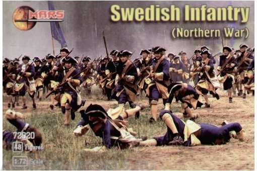 72020MR Фигуры Swedish Infantry (Northern War) 1/72 Mars Mars