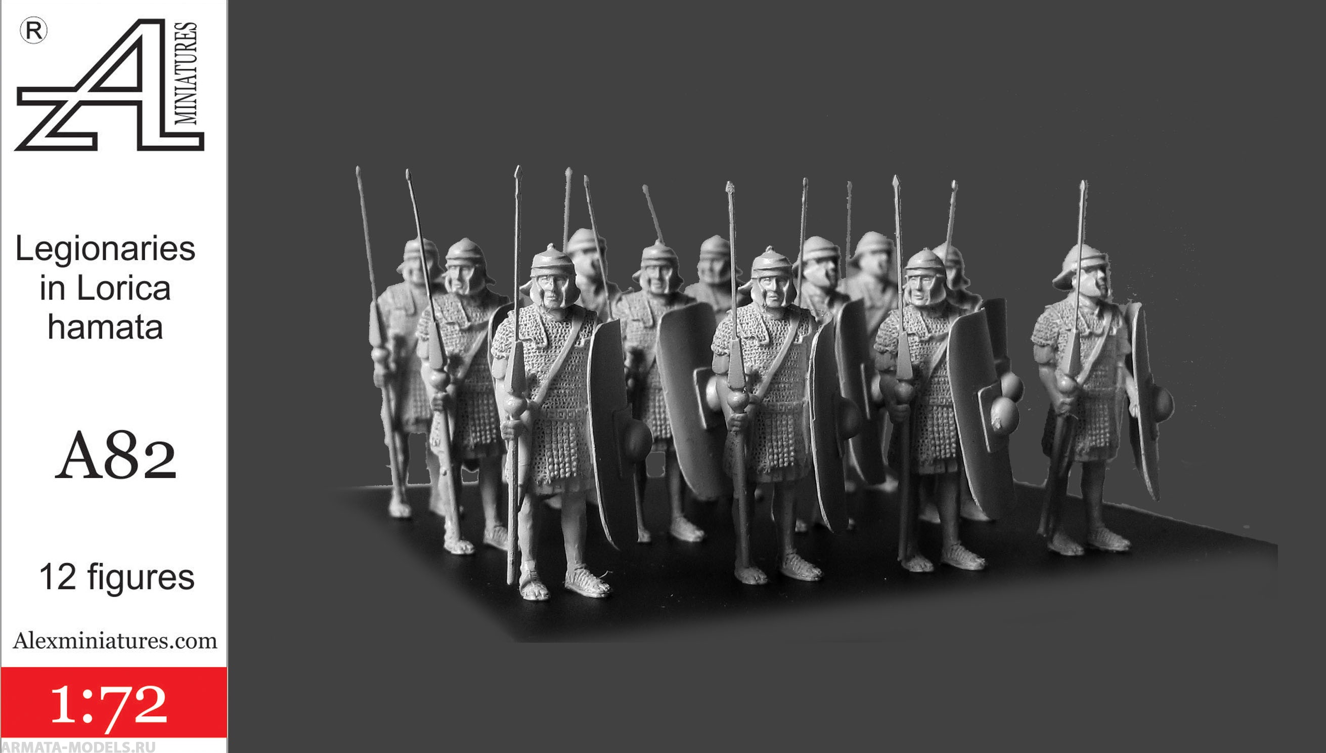 A82 Легионеры в кольчугах1:72 Alex miniatures