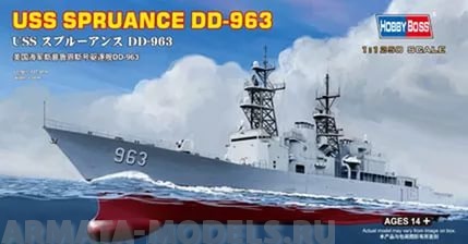 82504 Корабль USS Spruance DD-963 Hobby Boss