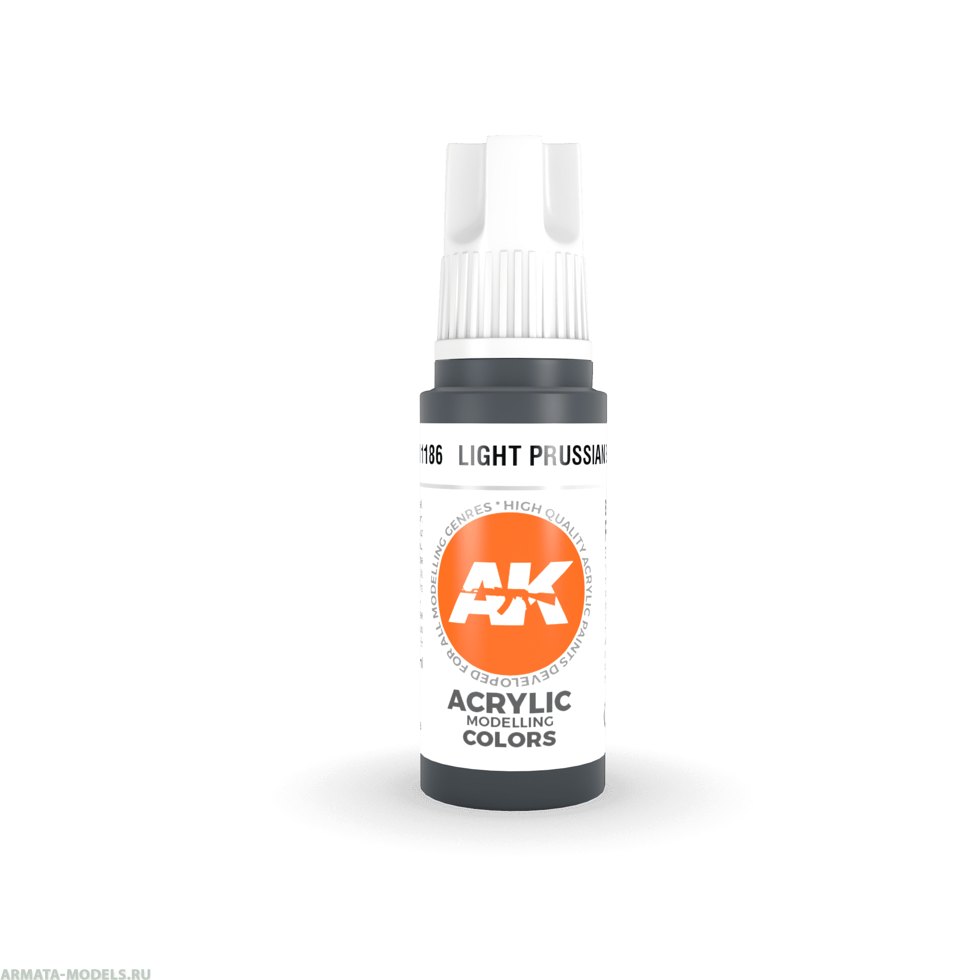 AK11186 Краска акриловая Light Prussian Blue 17ml