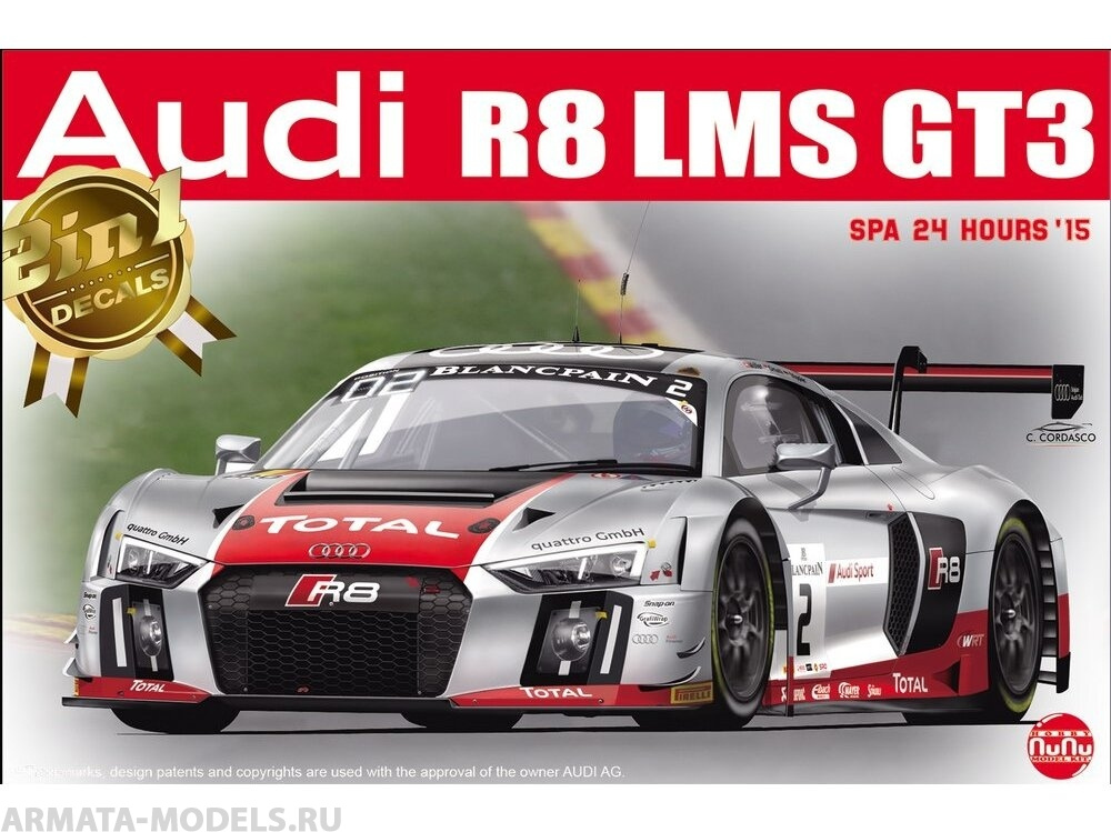 PN24004 Audi R8 LMS SPA 24 Hours '15 Aoshima
