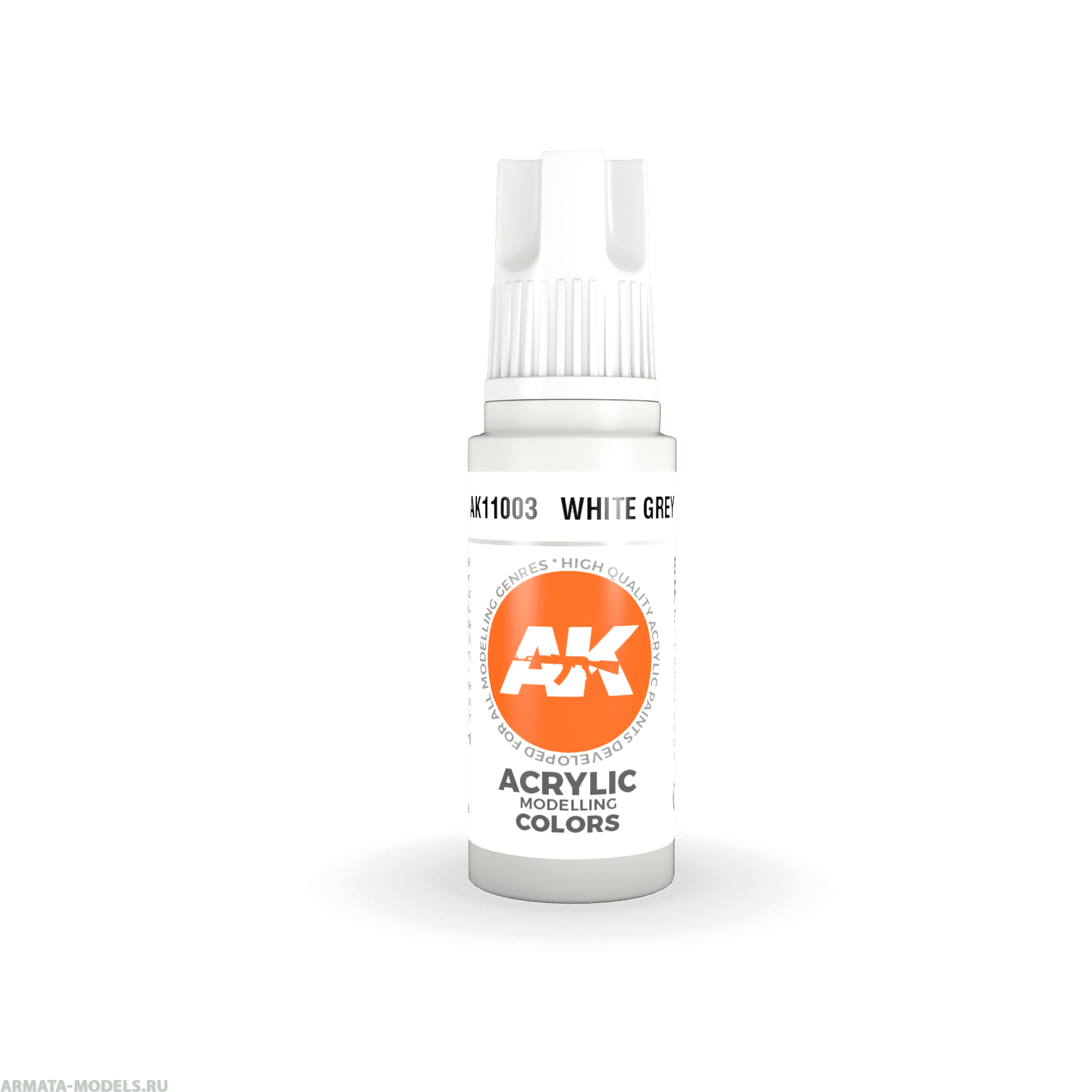 AK11003 Краска акриловая White Grey 17ml