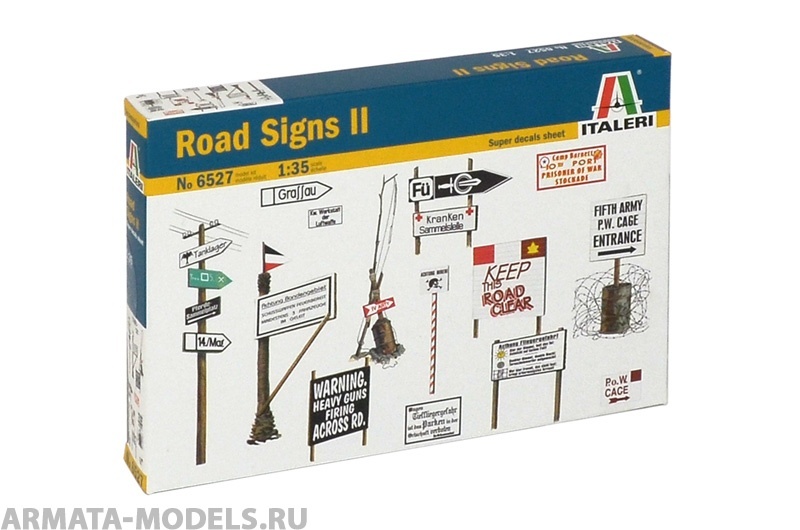 Набор фигурок 6527ИТ 2-я МИРОВАЯ: ДОРОЖНЫЕ ЗНАКИ 2 Italeri