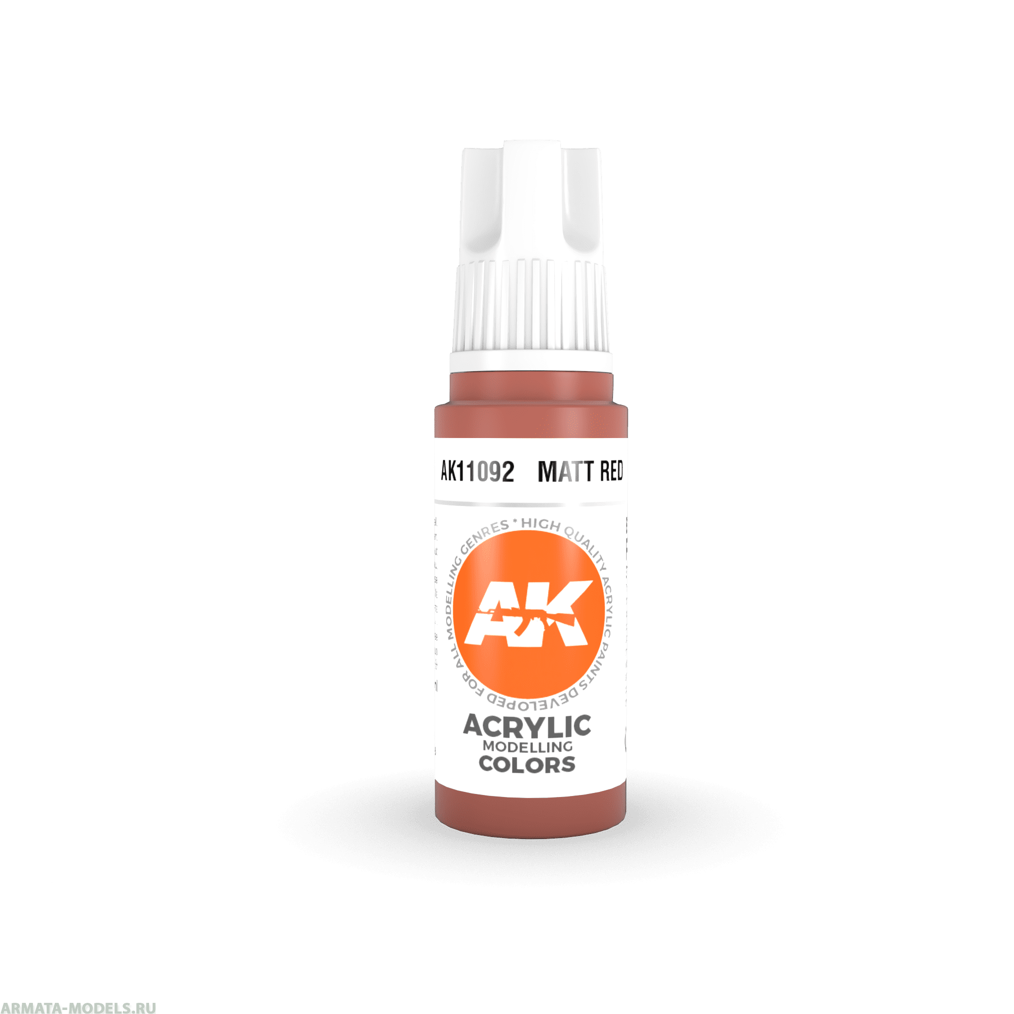 AK11092 Краска акриловая Matt Red 17ml