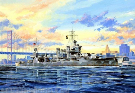 Крейсер  СА-39 Квинси Trumpeter
