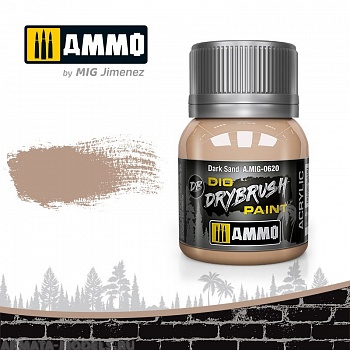 AMIG0620 Ammo Mig Краска акриловая DRYBRUSH  DARK SAND