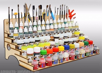 ORG-363026-01 Органайзер под краску комбинированный 36, 30, 26 мм. с отверстиями под кисточки