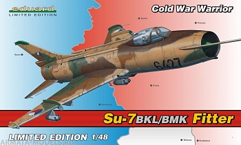 1148 Истребитель-бомбардировщик Su-7BKL\BMK +набор цветного фототравления +маска (Eduard) 1/48
