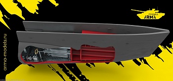 AM14434 Интерьер носового торпедного отсека "Щуки", 1/144